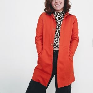 Lacoste Orange Spring Coat